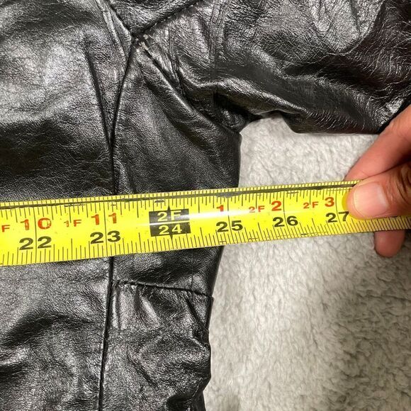 Vintage Christopher Hart Leather Jacket Full Zip Black Men's 48 XL TALL - Picture 7 of 9